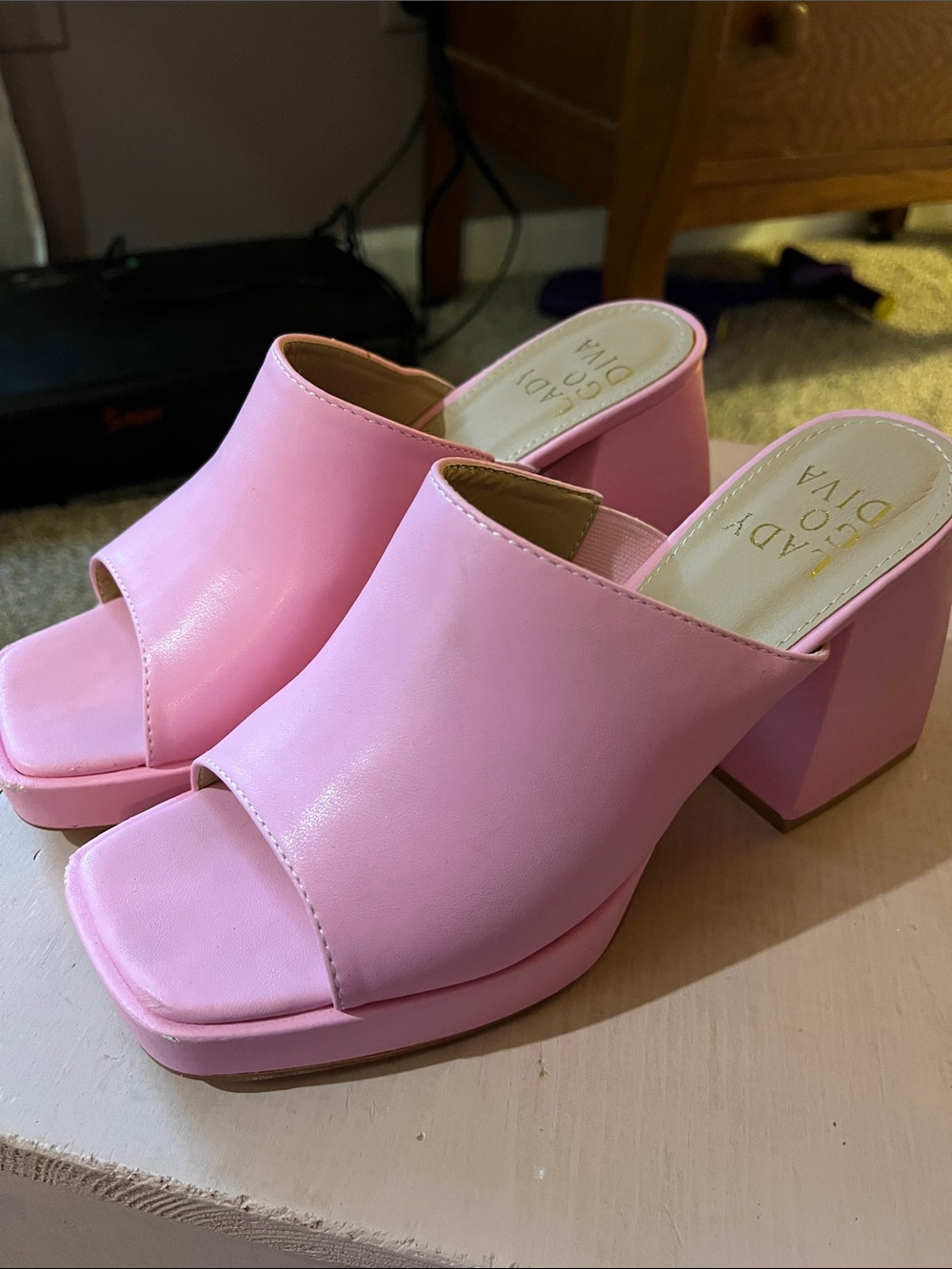 Pink platforms